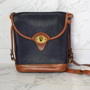 Vintage Dooney and Bourke Navy Leather Spectator
